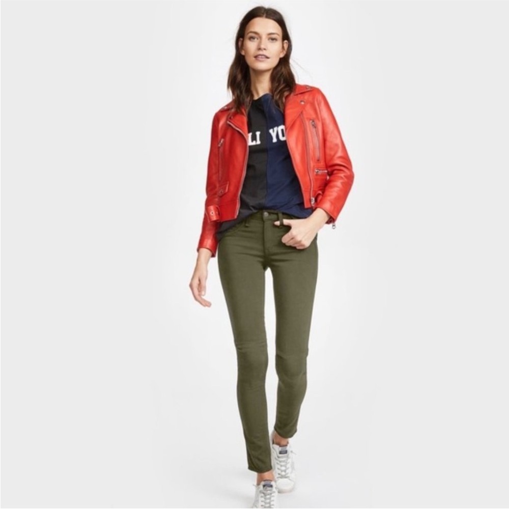 Rag & Bone Skinny Army Green Jeans 26.